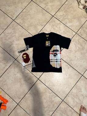 A Bathing Ape Black x Burberry head colorway